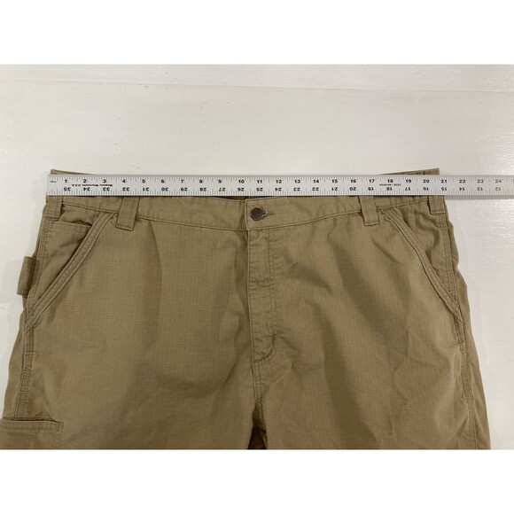 Carhartt Men’s 42 Tan Ripstop Cargo Shorts Relaxed Fit Workwear Outdoor - Picture 7 of 10